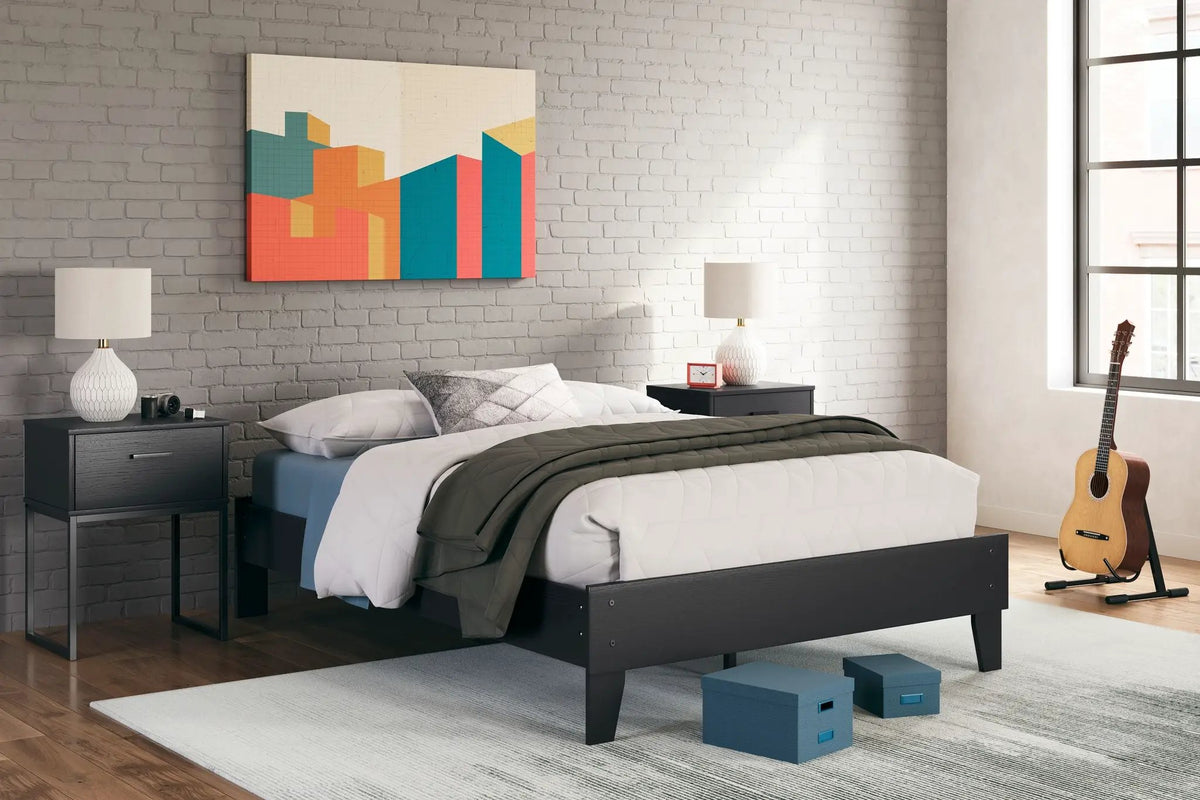 Socalle Platform Bed | Space-Saving Design | Clean-Lined Profile | Contemporary Style