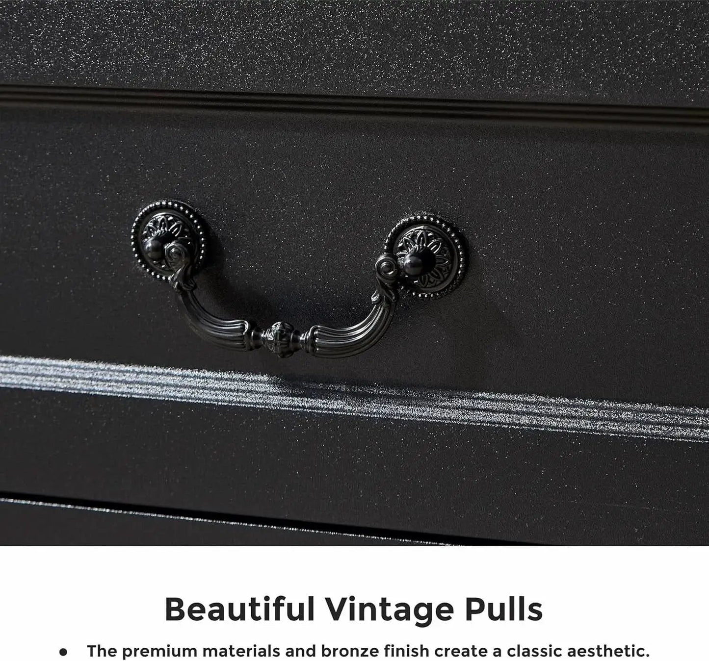Premium Charcoal Farmhouse Dresser With Five Drawers from PriceLows™