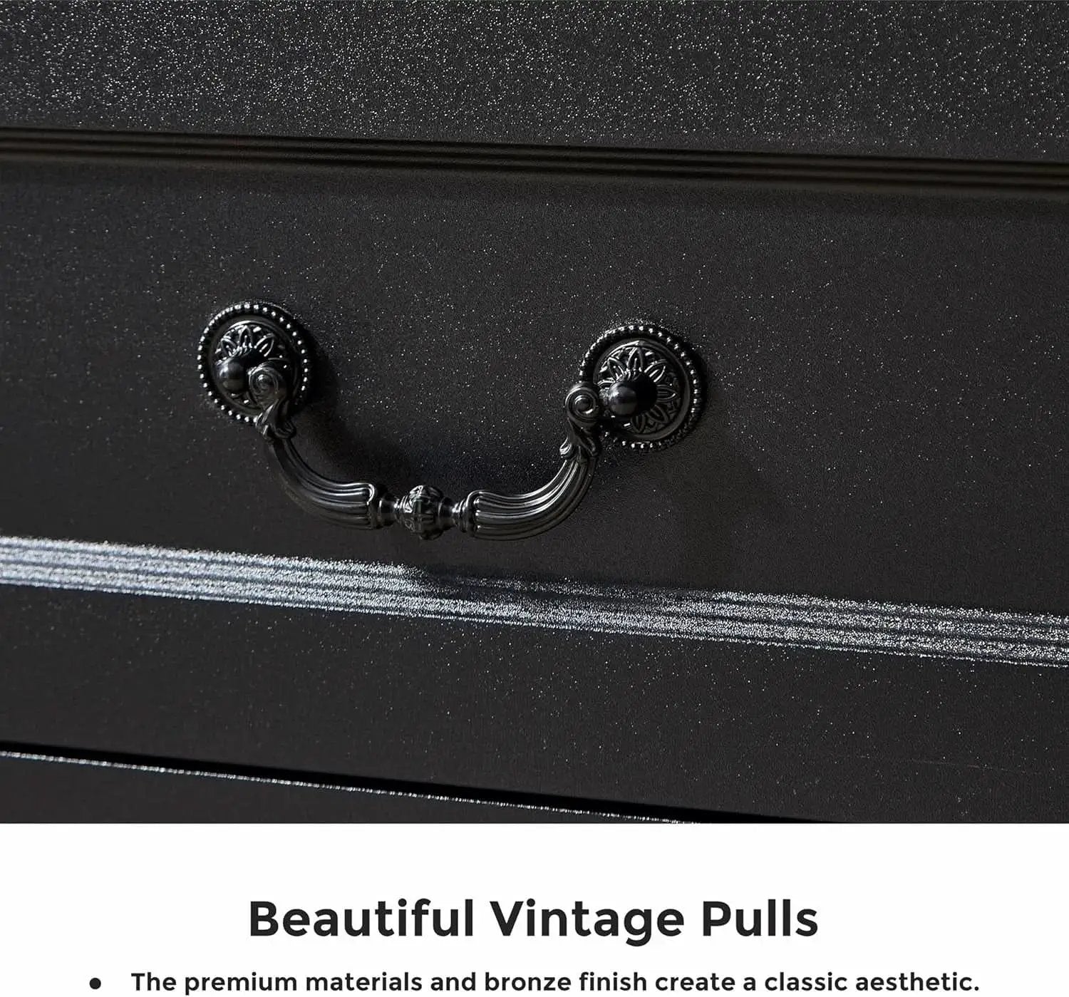 Premium Charcoal Farmhouse Dresser With Five Drawers from PriceLows™
