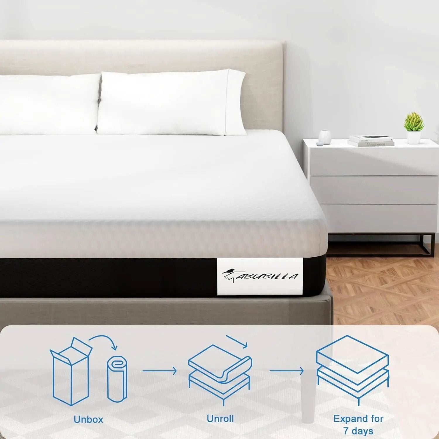 Queen Memory Foam Mattress Certipur US Certified Quality from PriceLows™