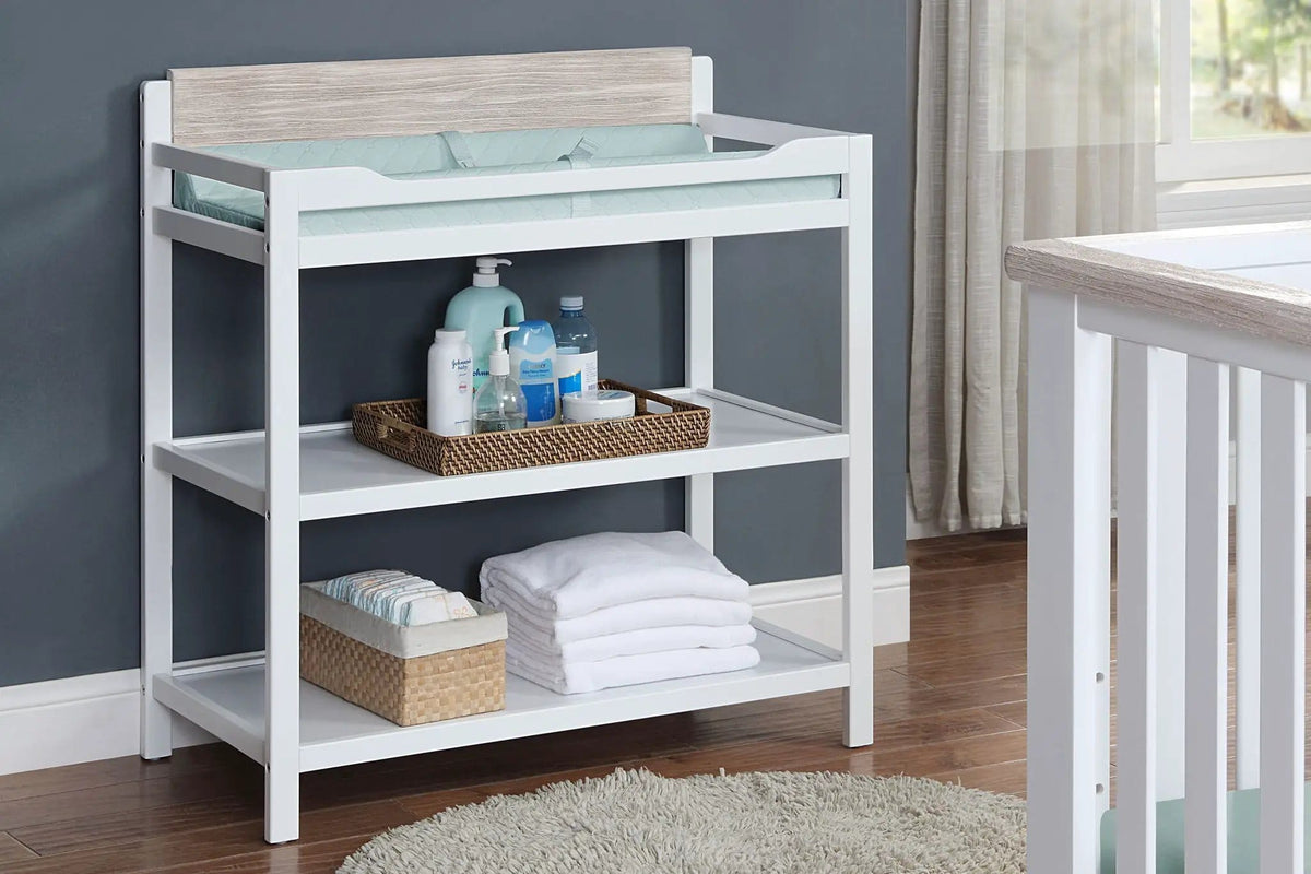 Hayes Changing Table Changing Station | 35 x 18.5 x 37 in | Solid Wood | Home