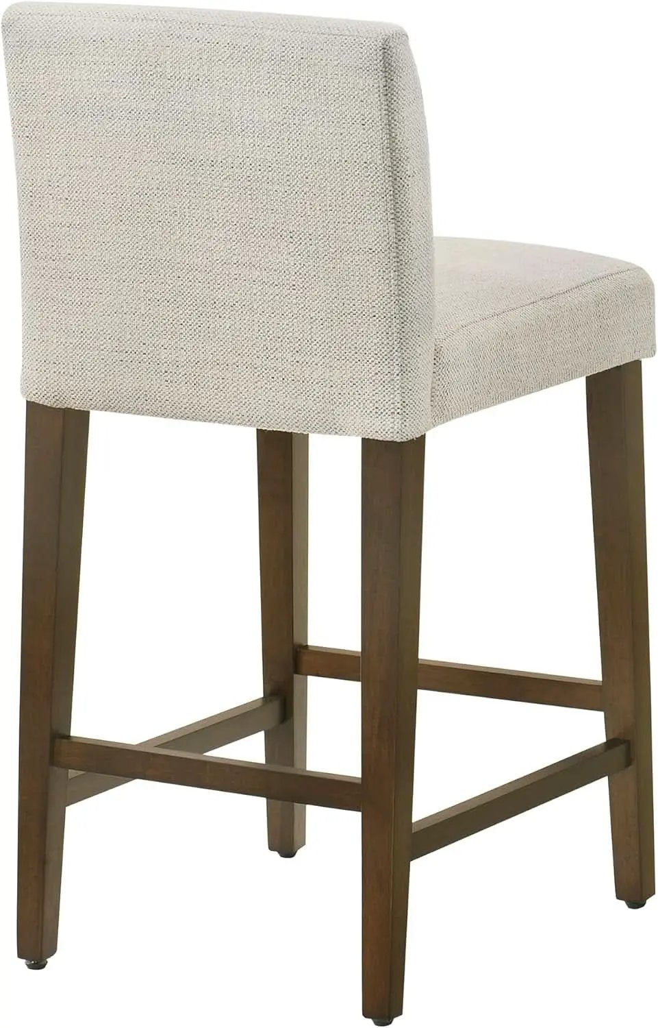 Ivory Upholstered Counter Height Bar Stools Set of Three from PriceLows™