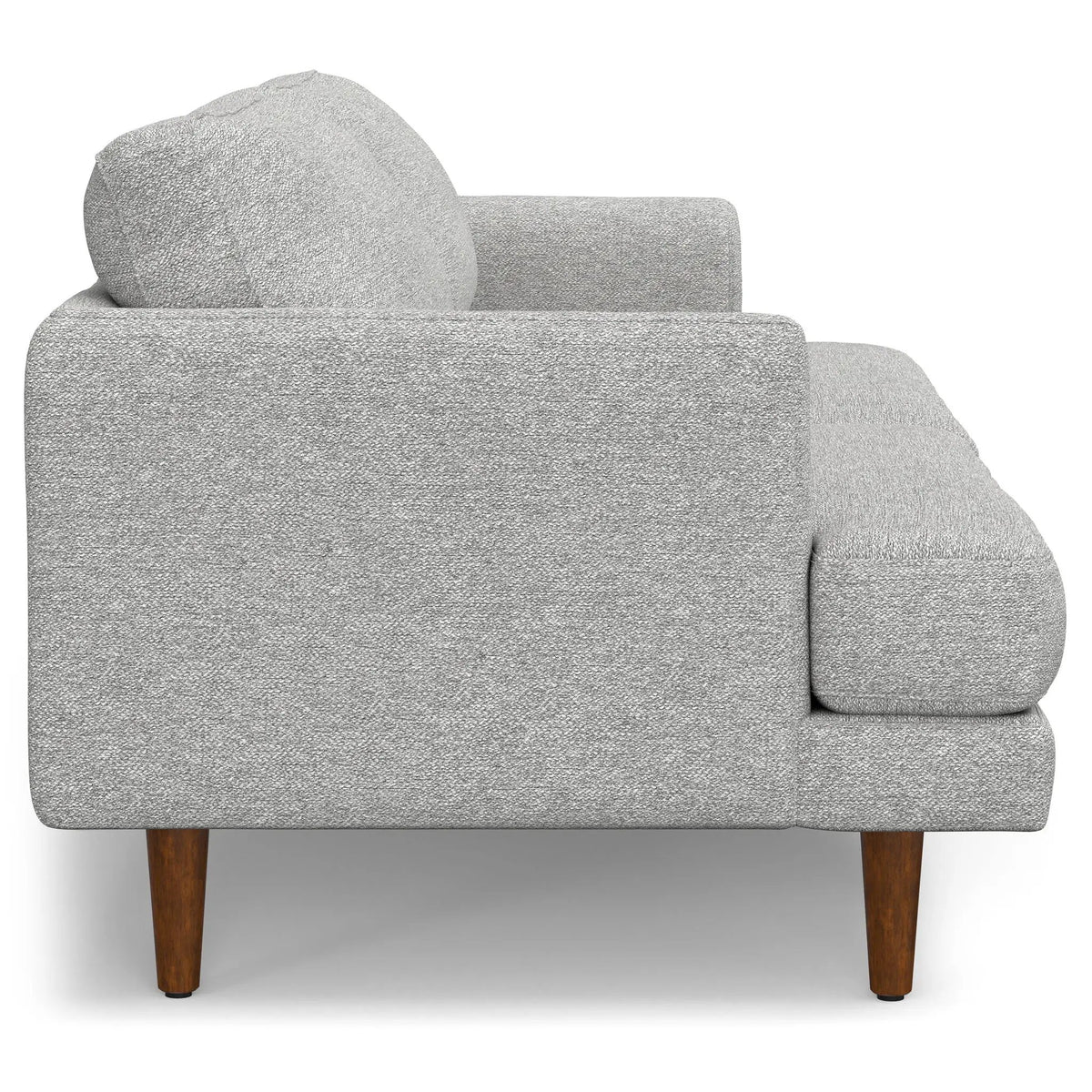 Livingston Upholstered Sofa | Genuine Aniline Leather | 7 Inch Thick Cushions | 76 Inch Length