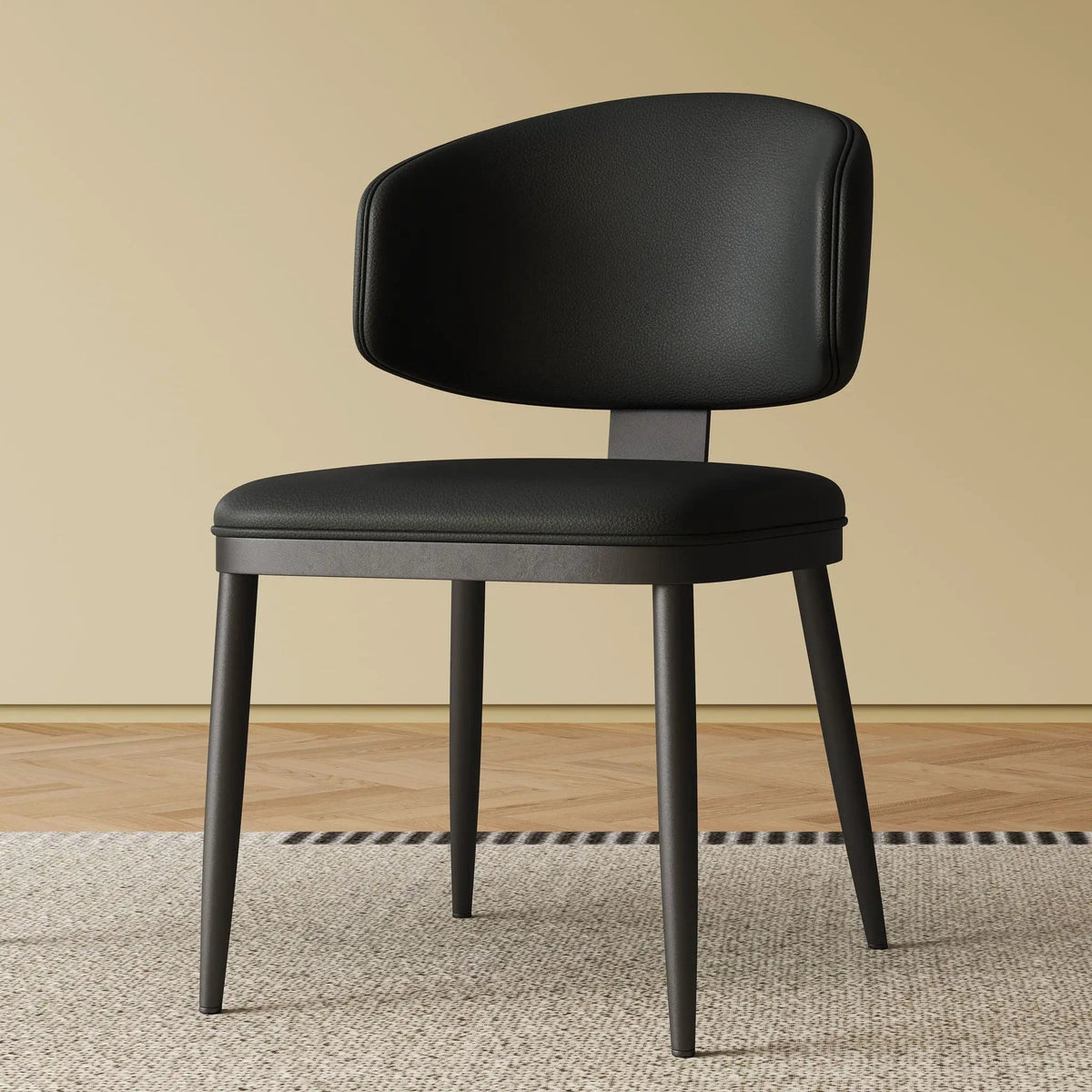 Modern Dining Chairs For Kitchen (Set of 2) | 2 Pieces | Steel & Metal | Dining Room