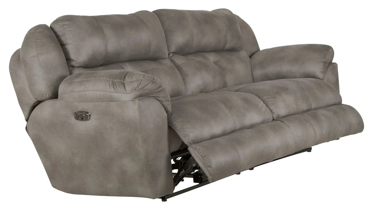 Ferrington Power Lay Flat Reclining Sofa with Power Adjustable Headrest & Lumbar | 2 Pieces | Polyester & Fabric | Living Room