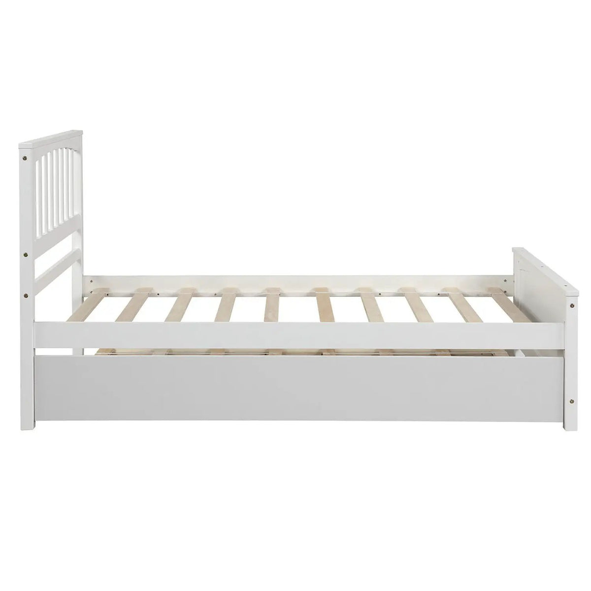 Wood Platform Bed | Headboard And Footboard | Classic Bed Frame | 41.1 Inch Height