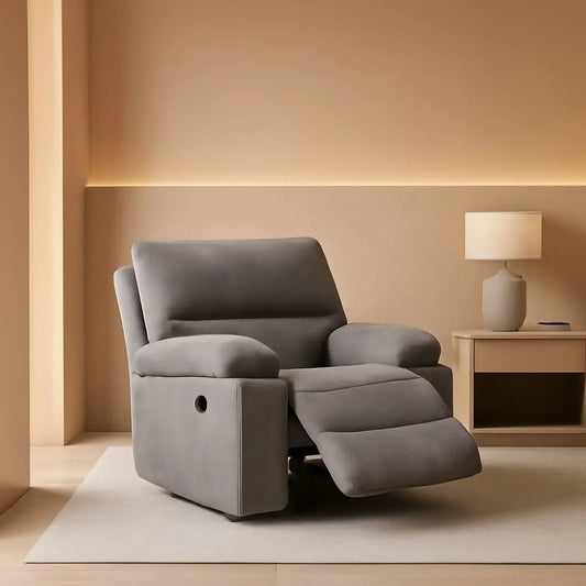 Microfiber Reclining Sofa Set Grey Living Room 8007 from PriceLows™