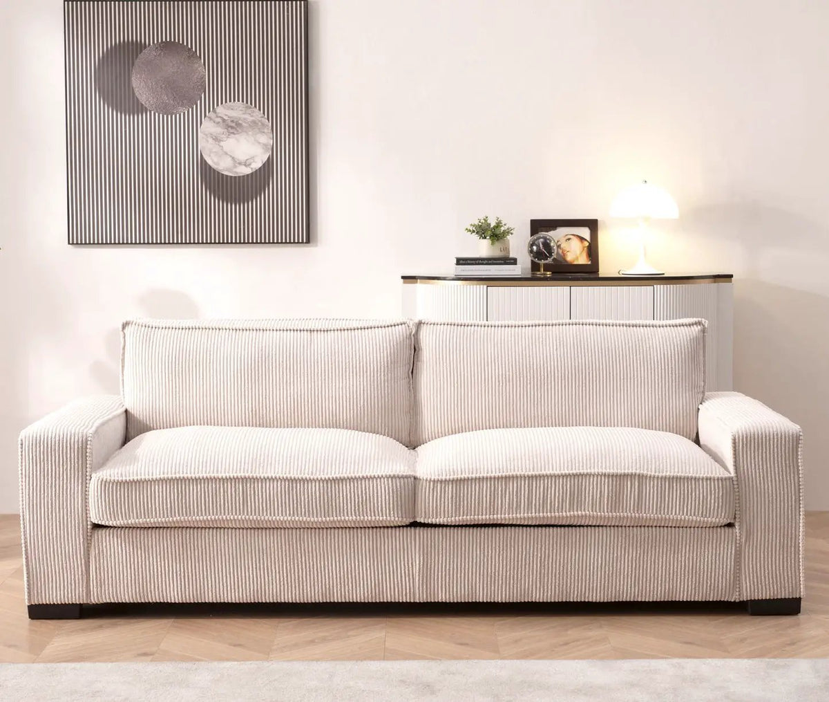 Luxe 3 Seater Sofa | Deep Seat Design | Ultra-Soft Upholstery | Sleek Modern Design