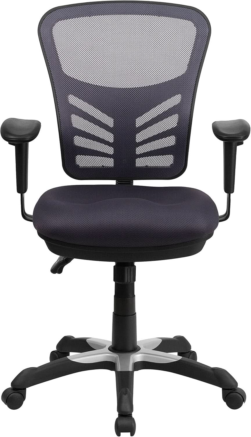 Nicholas Mid-Back Ergonomic Mesh Office Chair Dark Gray from PriceLows™