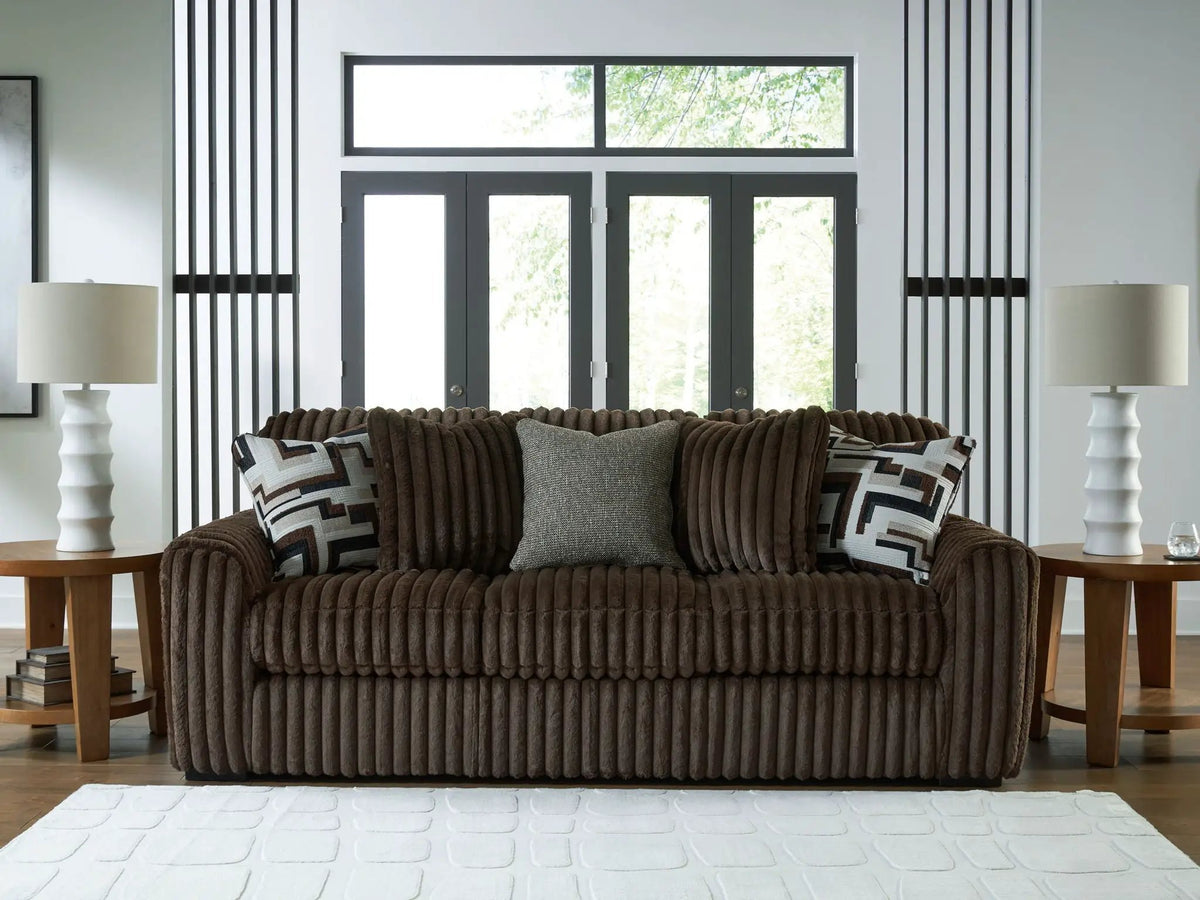 Midnight Madness Sofa | Jumbo Corduroy | Cozy Inviting Design | 98 Inch Length