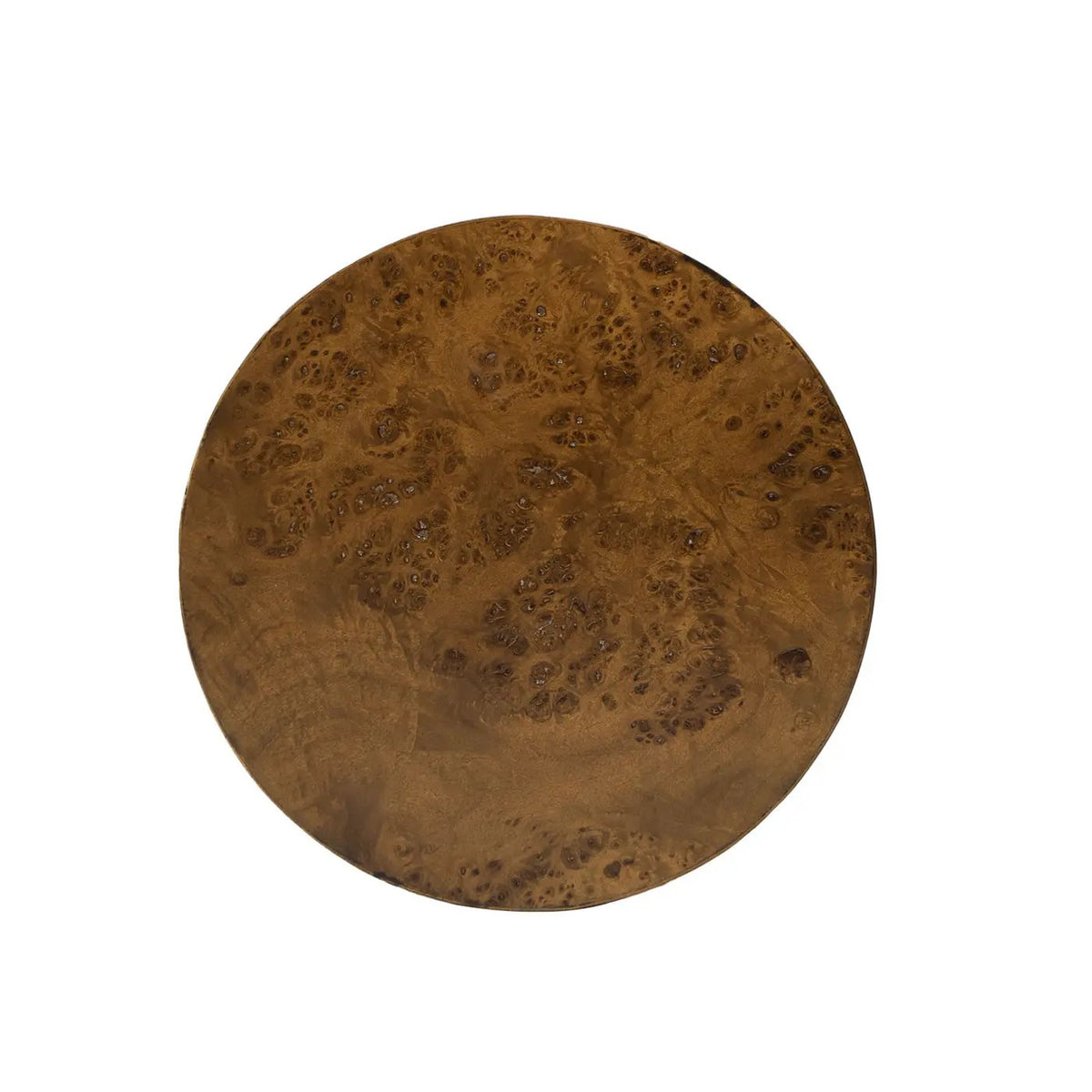 Nebula Pillar Side Table | Burl Wood Veneer | 29.5 Inch Height | Side Table Or Plinth
