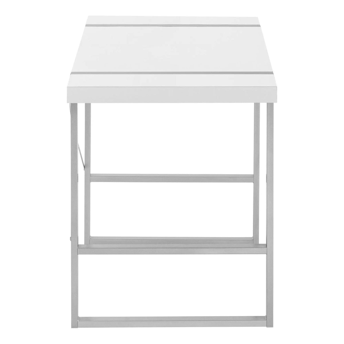 Industrial Computer Desk | 49 Inch Width | Robust Metal Legs | X-Shaped Support Bar