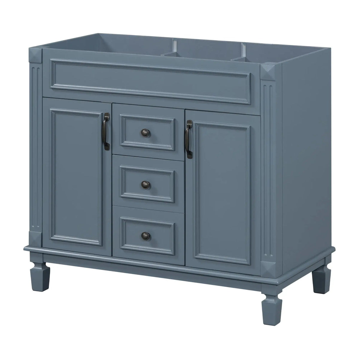 Bathroom Vanity Cabinet | 35.3 Inch Width | 2 Soft Closing Doors | 2 Drawers