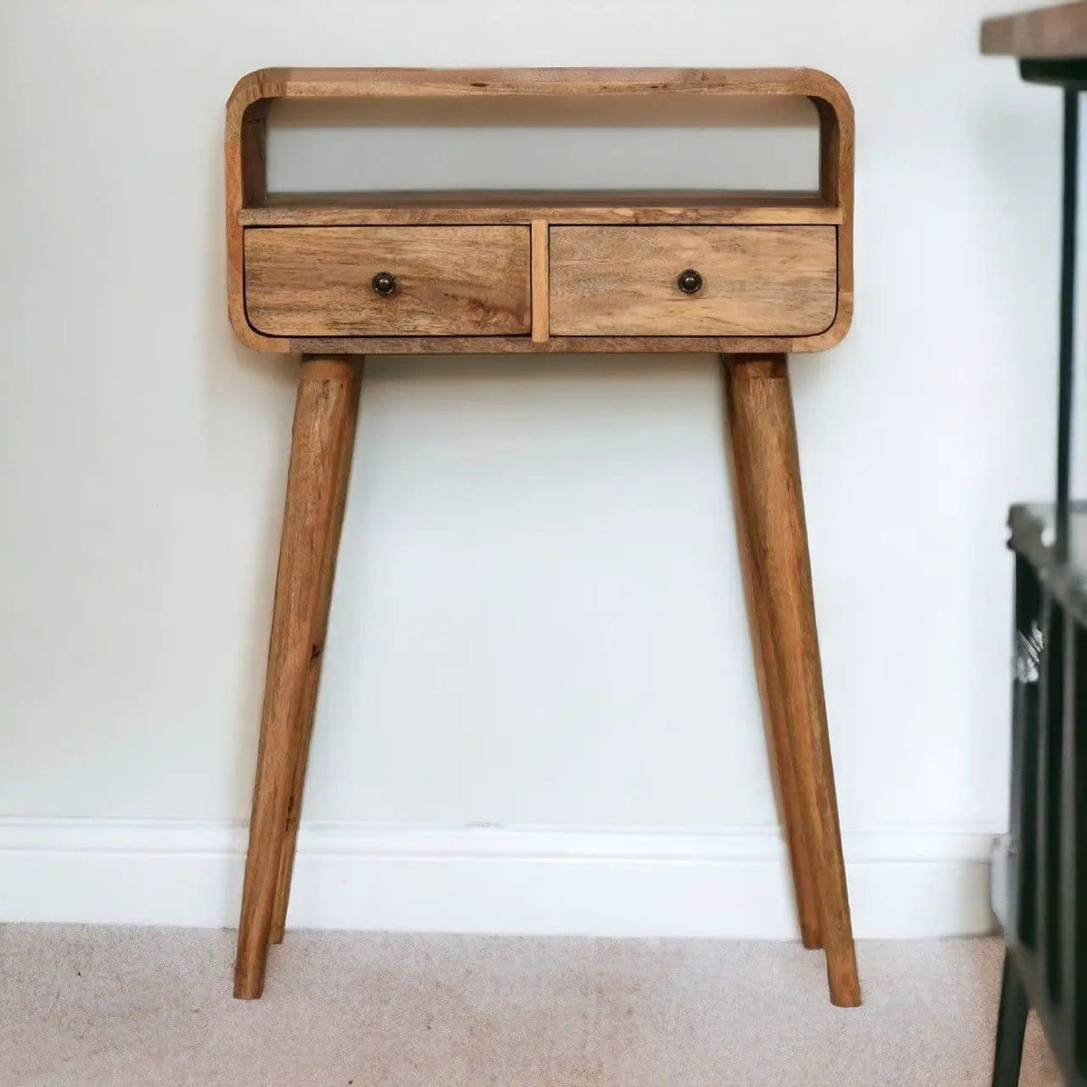 Curved Chestnut Console Table | 3 Pieces | Mango Wood | Living Room