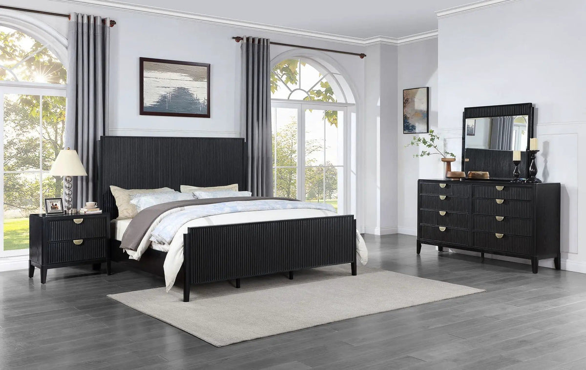 Brookmead 4-piece Queen Bedroom Set | 4-Piece Set | Bedroom Furniture | Black