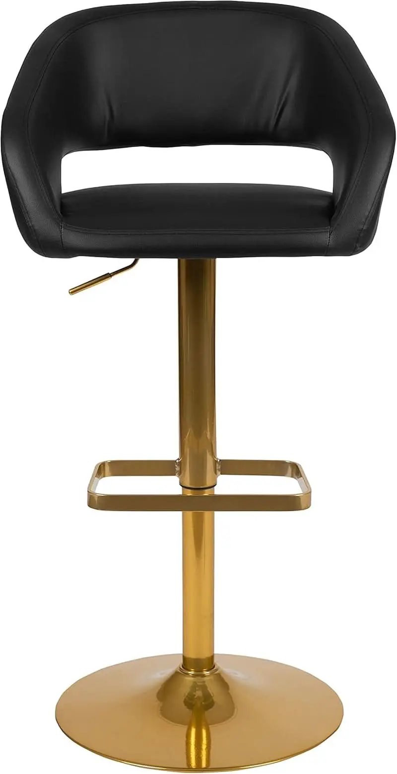 Contemporary Adjustable Height Barstool With Stylish Footrest from PriceLows™