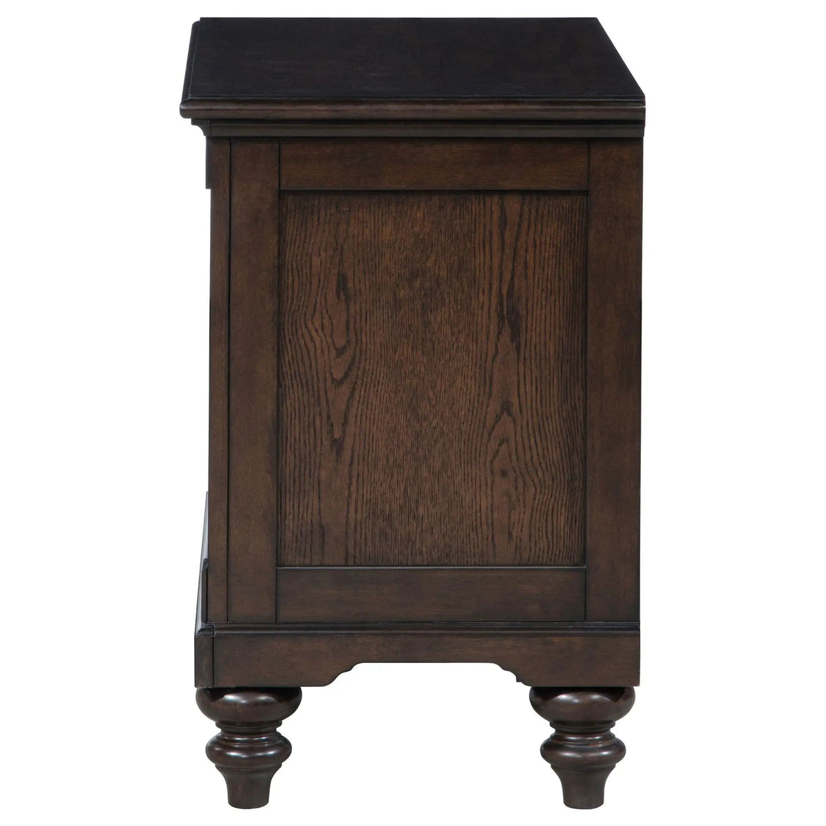 Andover 1-drawer Nightstand Bedside Table Dark | 28 x 17.25 x 26.75 in | Wood | Oak