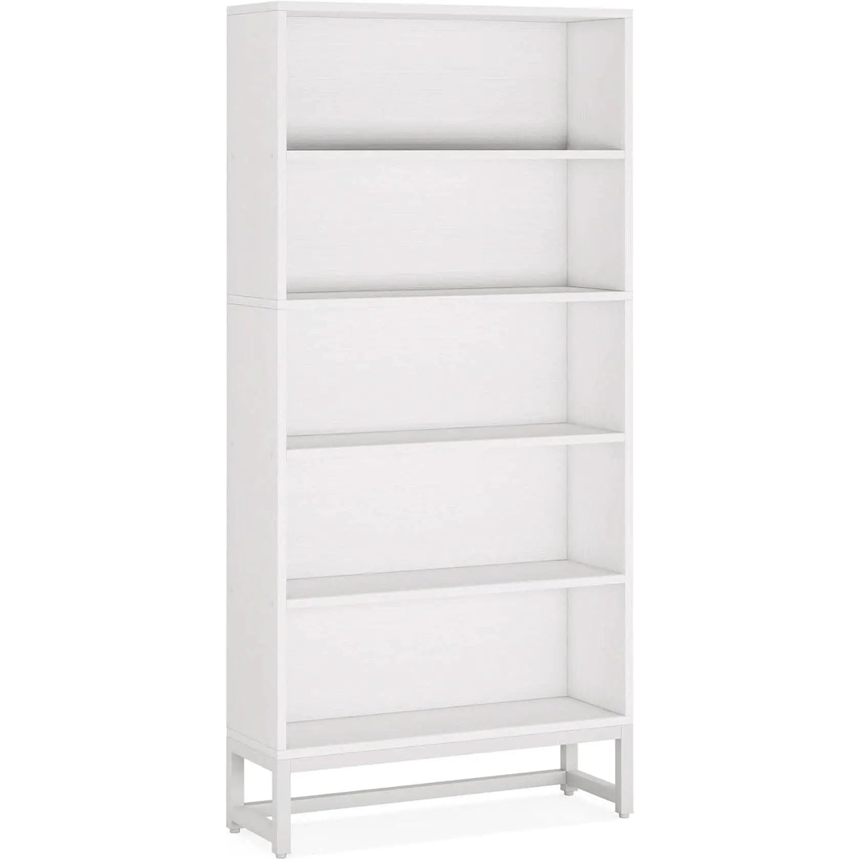Tall 70.8 Inch Bookcase 5 Tier Heavy Freestanding White from PriceLows™