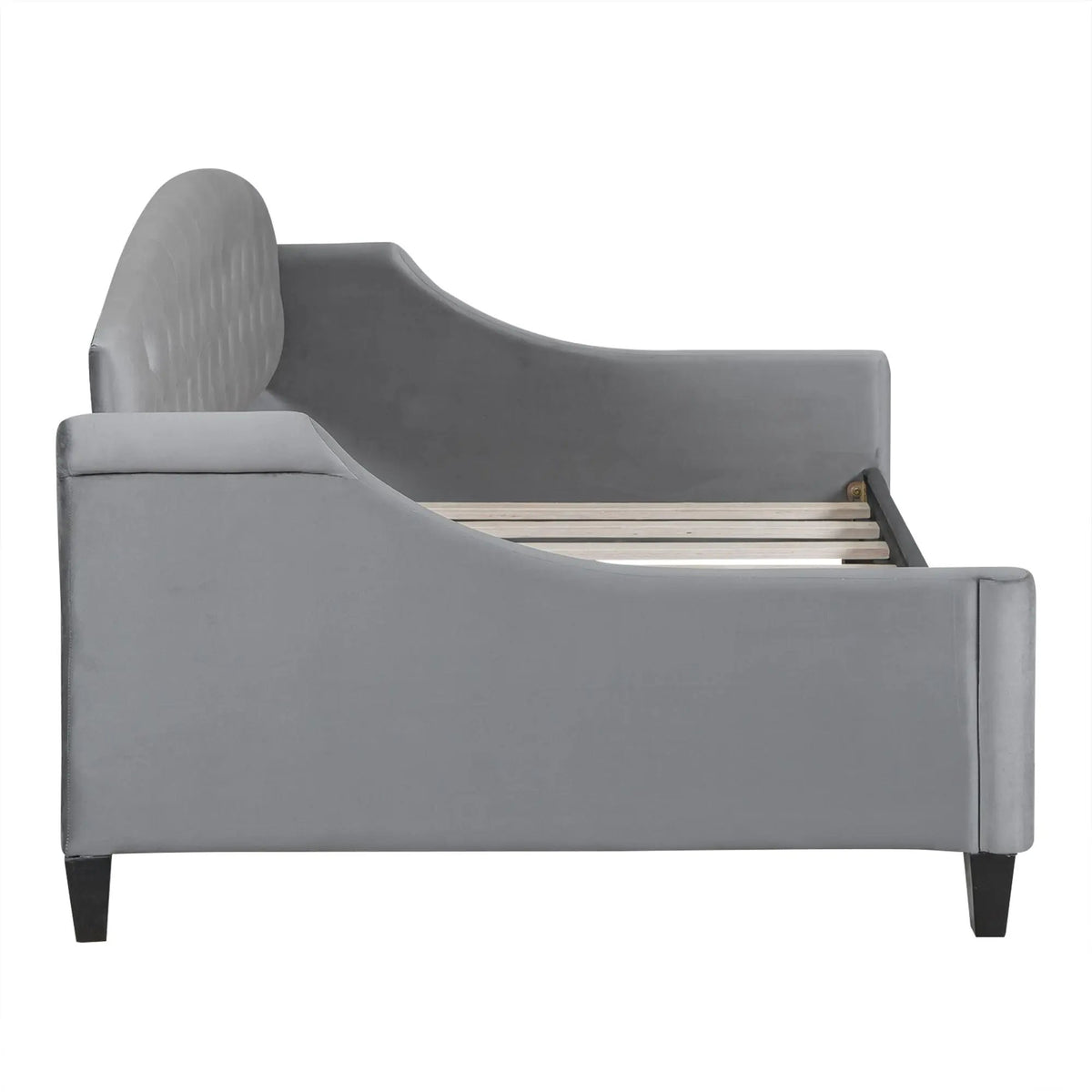 Tufted Button Daybed | Modern Design | Reinforced Slats | Solid Legs