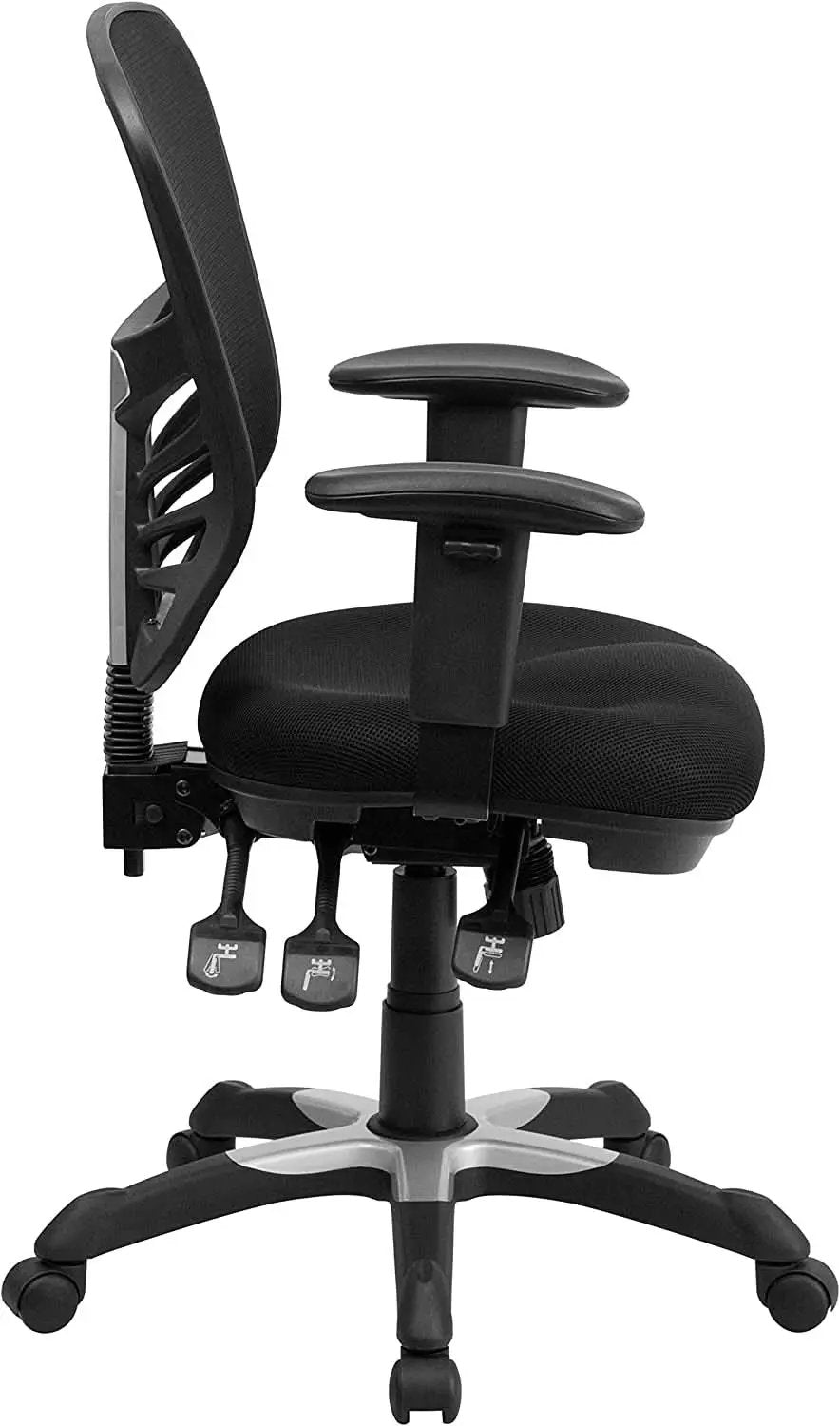 Ergonomic Mesh Office Chair With Adjustable Lumbar Black from PriceLows™