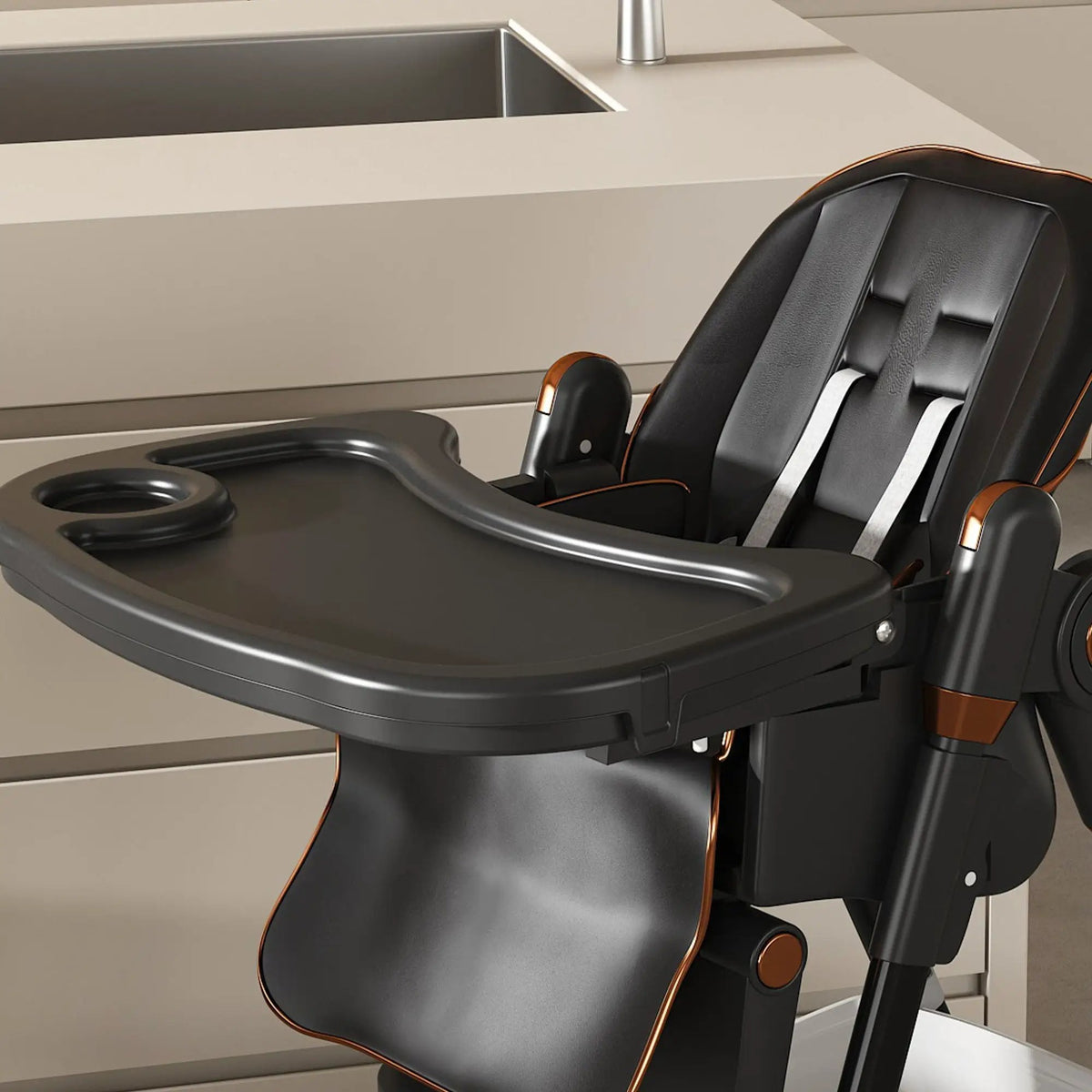 Adjustable Baby High Chair | 5 Height Settings | 3 Position Recline | Portable
