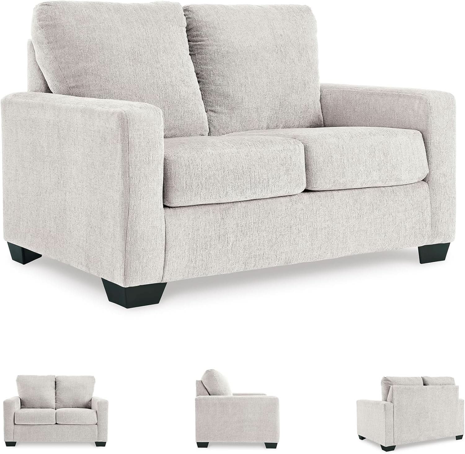 Twin White Premium Ultra Vision Memory Foam Sofa Sleeper from PriceLows™