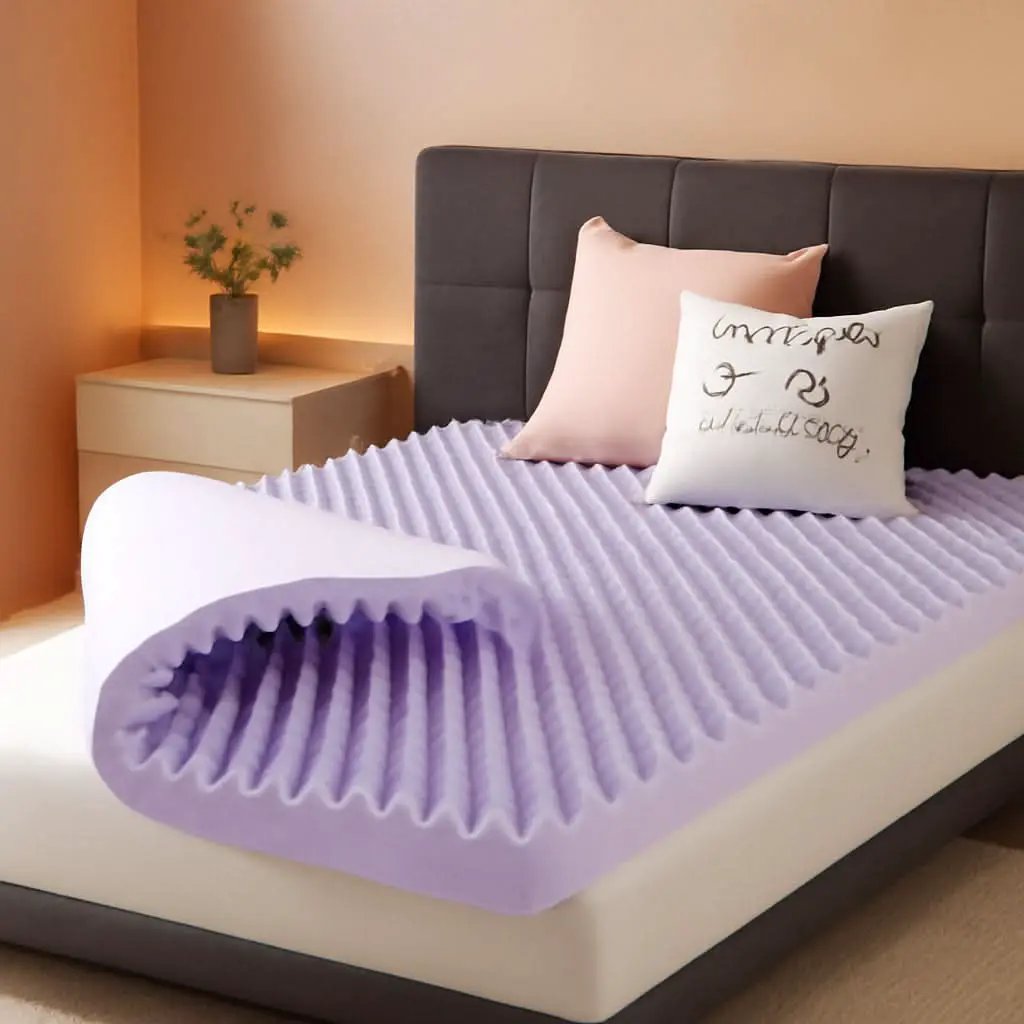 Lavender Infused Queen Memory Foam Topper for Comfort from PriceLows™
