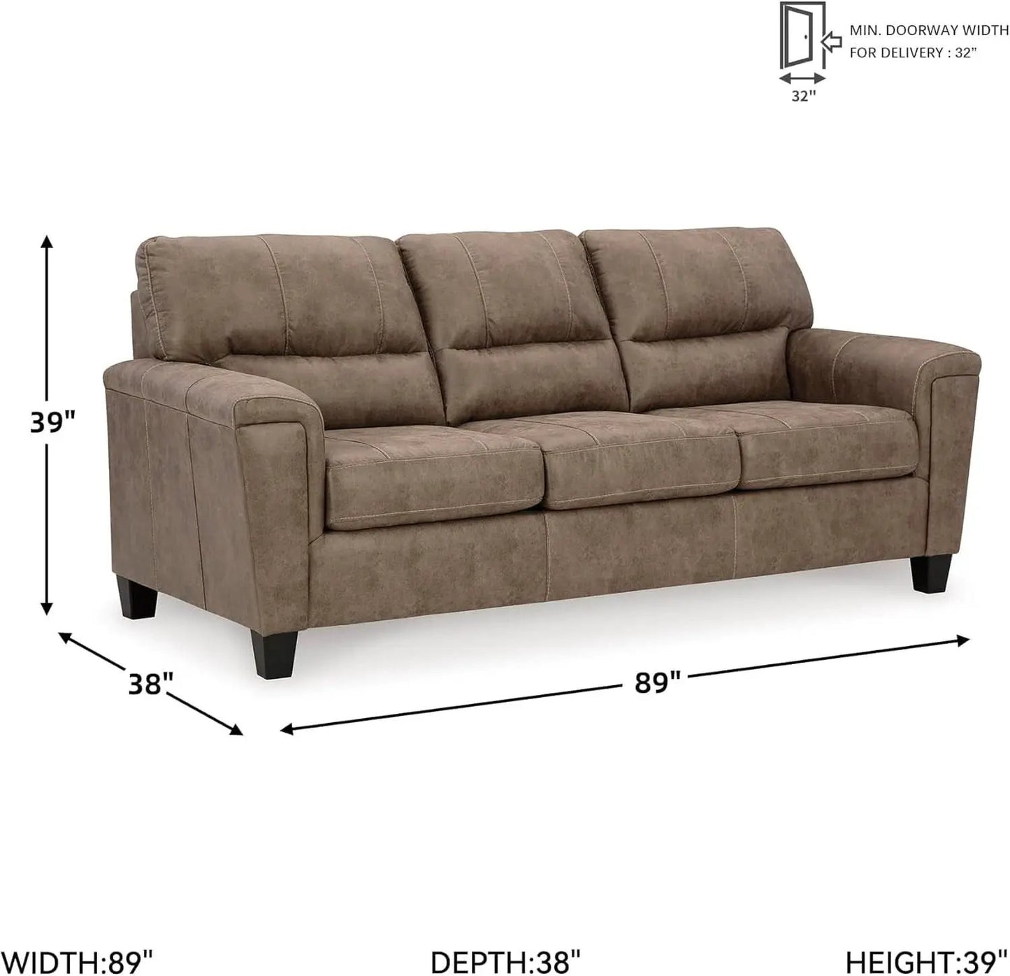 Queen Dark Brown UltraPremium Sleeper Sofa Collection from PriceLows™