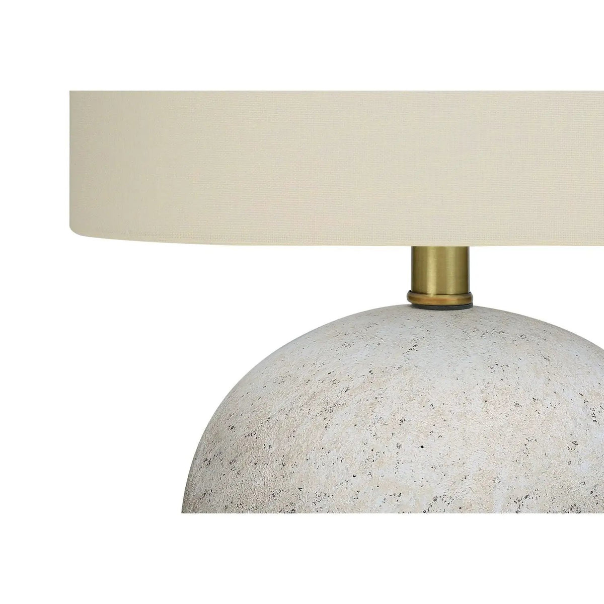 Sphere Table Lamp | Concrete Base | 19.5 Inch Height | 3-Way Rotary Switch