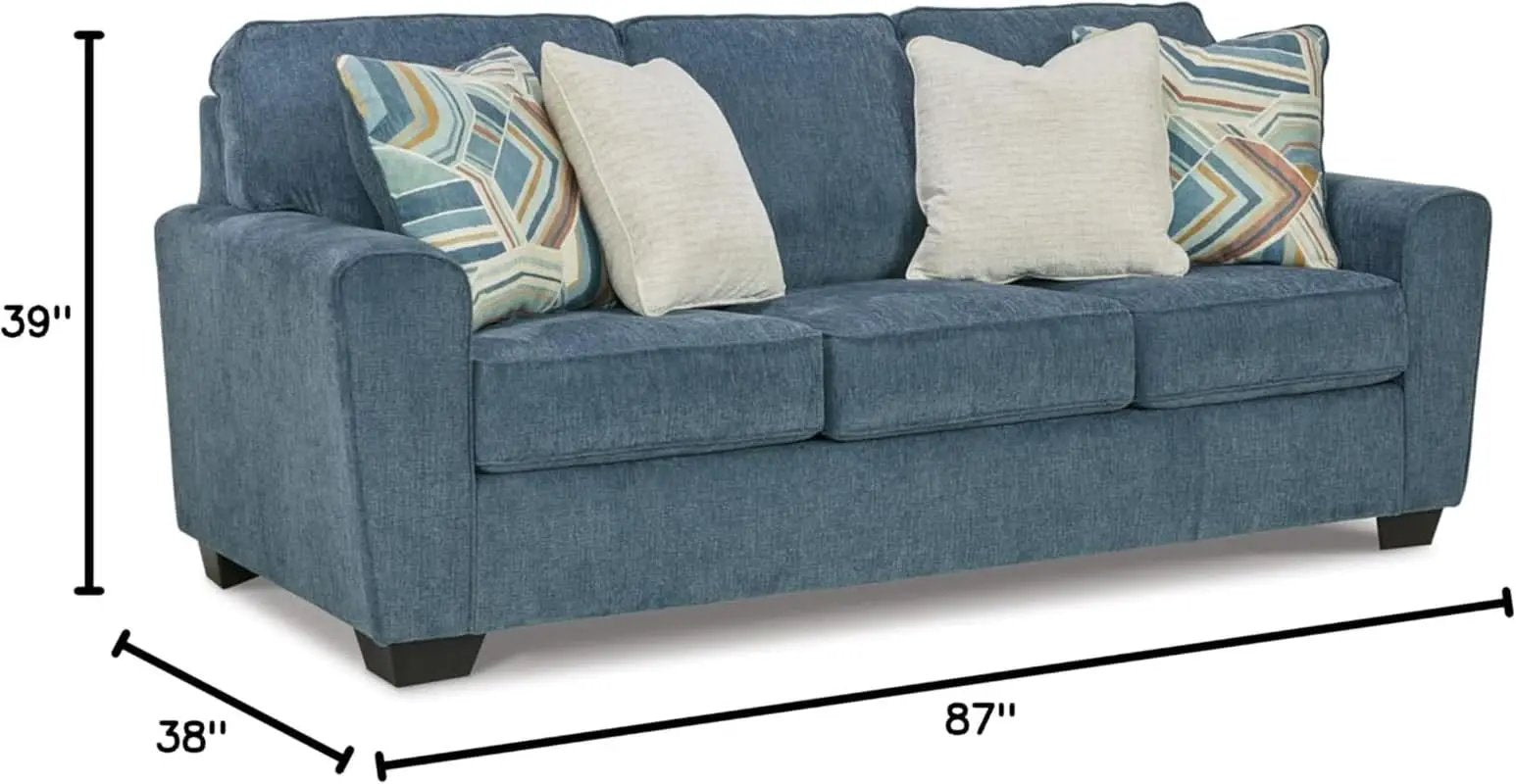 Blue Queen Stainresistant Memory Foam Sleeper Sofa from PriceLows™