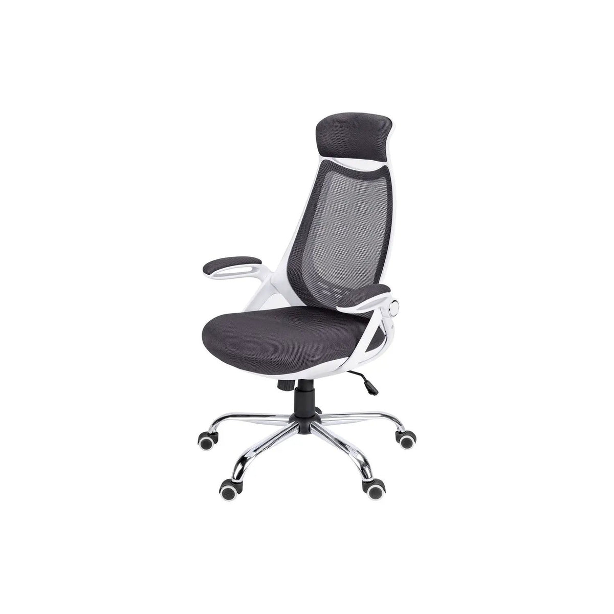 High-Back Executive Office Chair | Ergonomic Curved Backrest | Armrests | 45 Inch Height