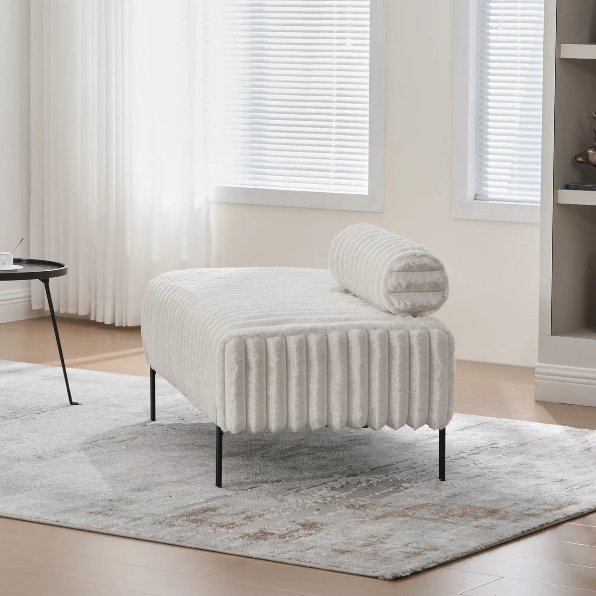 Mini Loveseat | Adjustable Backrest | Soft Upholstery | Sleek Elegant Design