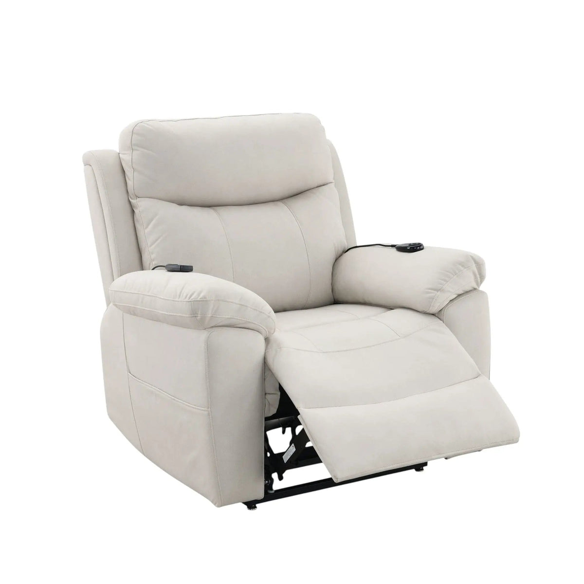 Chriki Power Motion Recliner & Lift Heating Massage Chair | 38 x 41 x 41 in | Living Room Furniture | Beige