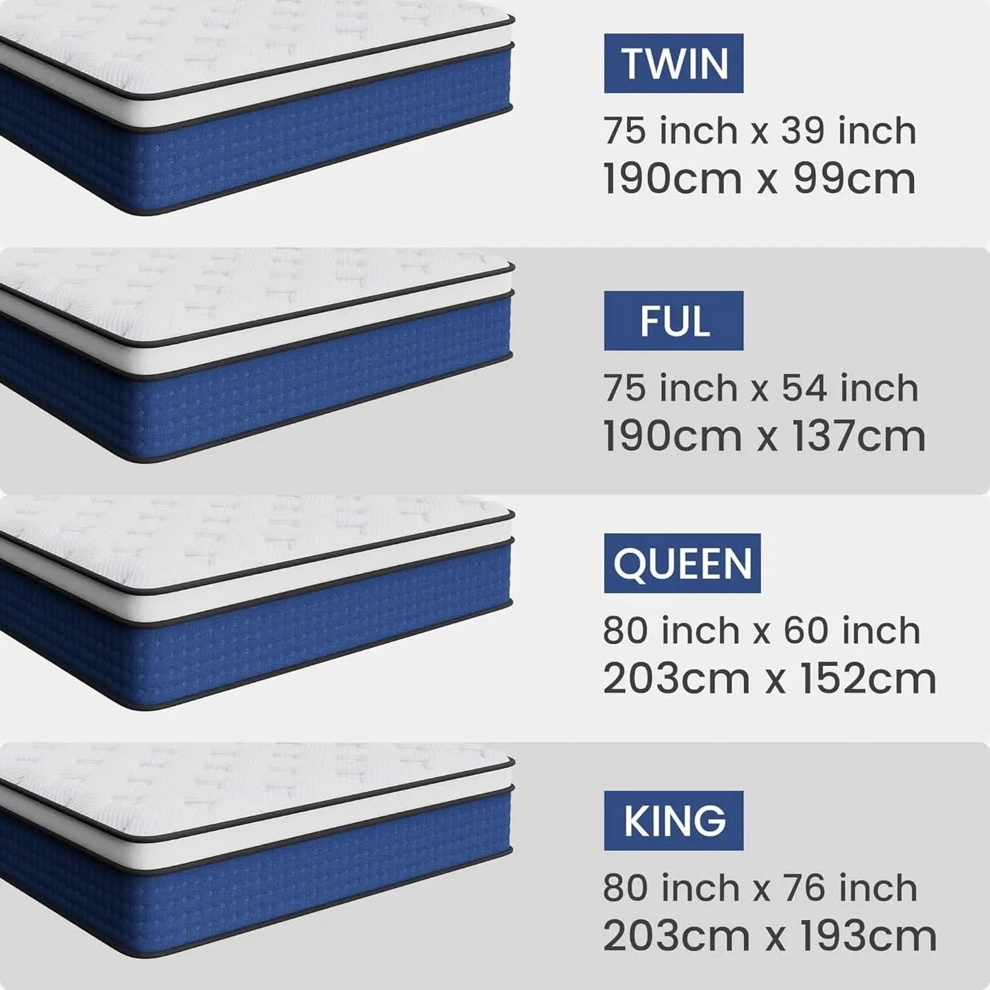 Queen 14 Inch UltraHighDensity Memory Foam Mattress from PriceLows™
