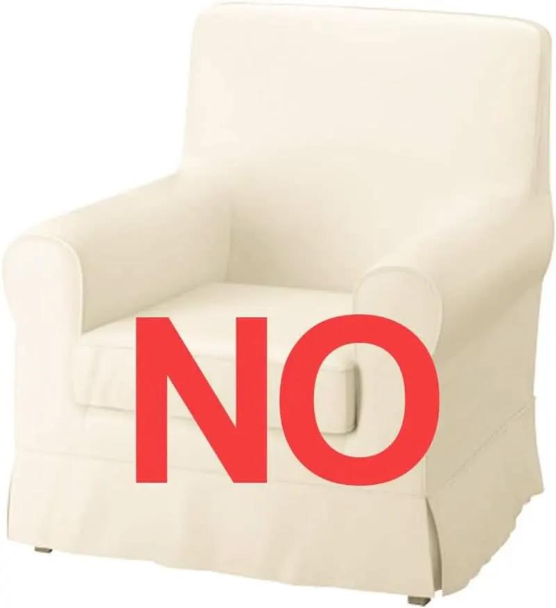 Ektorp Armchair Slipcover Cotton Blue For Ikea Ektorp Chair from PriceLows™