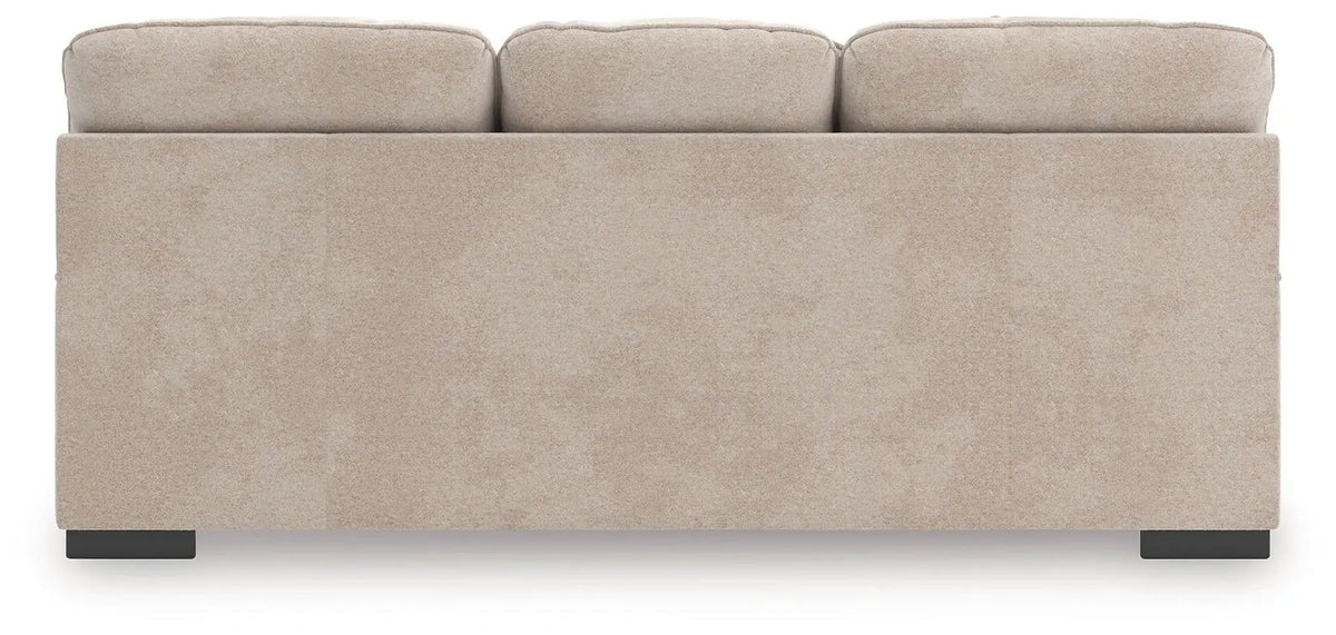High Profile Sofa | 94 x 45 x 41 in | Fabric & Wood | Taupe