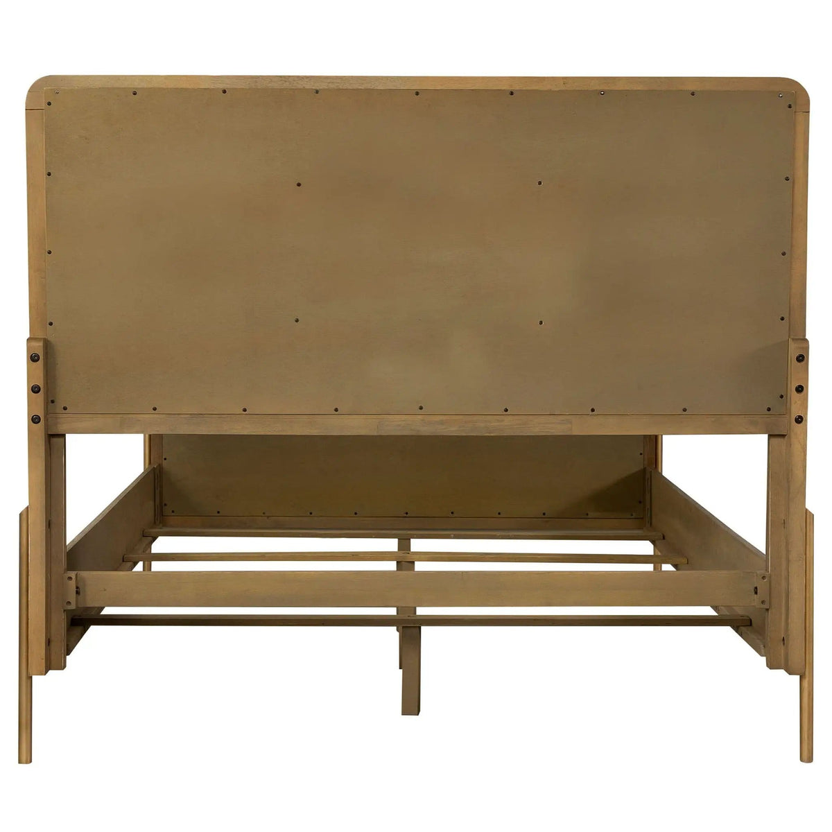 Arini Rattan Queen Panel Bed Sand Wash and Natural Cane | 65.25 x 91 x 56.25 in | Rattan & Metal | Bedroom