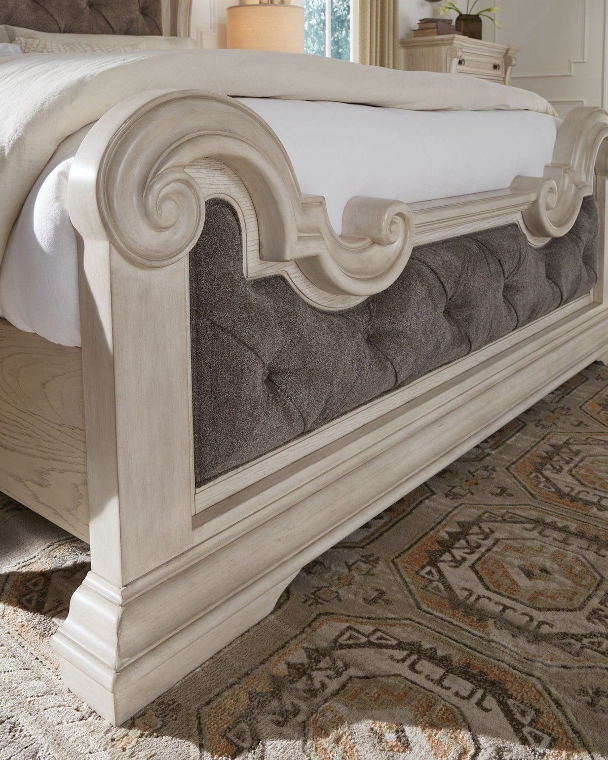 Bruchandi Upholstered Panel Bed | 2 Pieces | Fabric | Bedroom