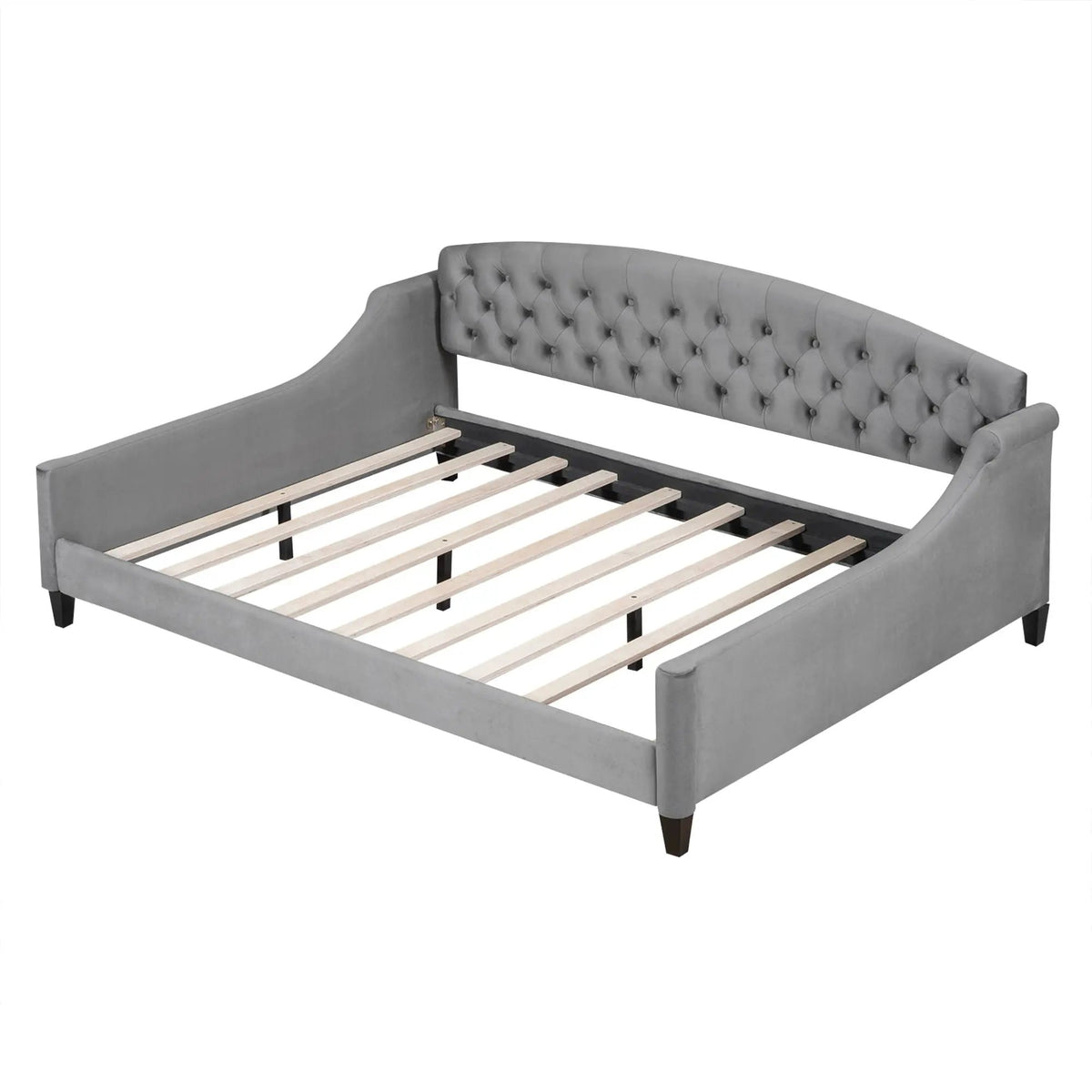 Tufted Button Daybed | Modern Design | Reinforced Slats | Solid Legs