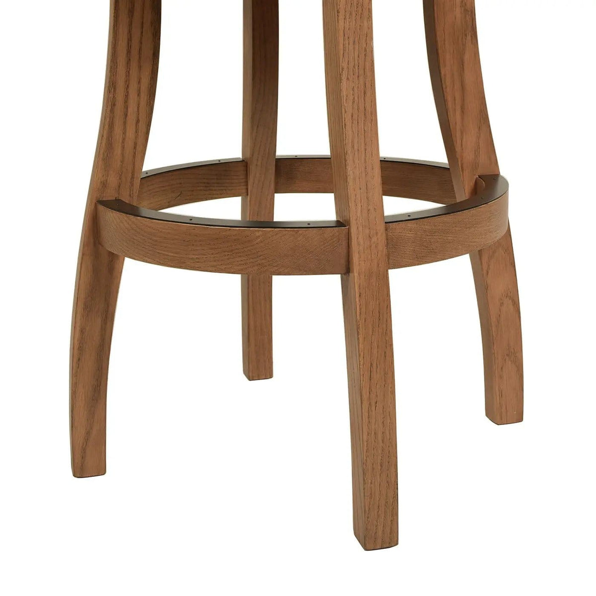 Williams Swivel Bar Stool With Armrests Bar Height (28"-30") | 4 Pieces | Wood & Brass | Dining Room