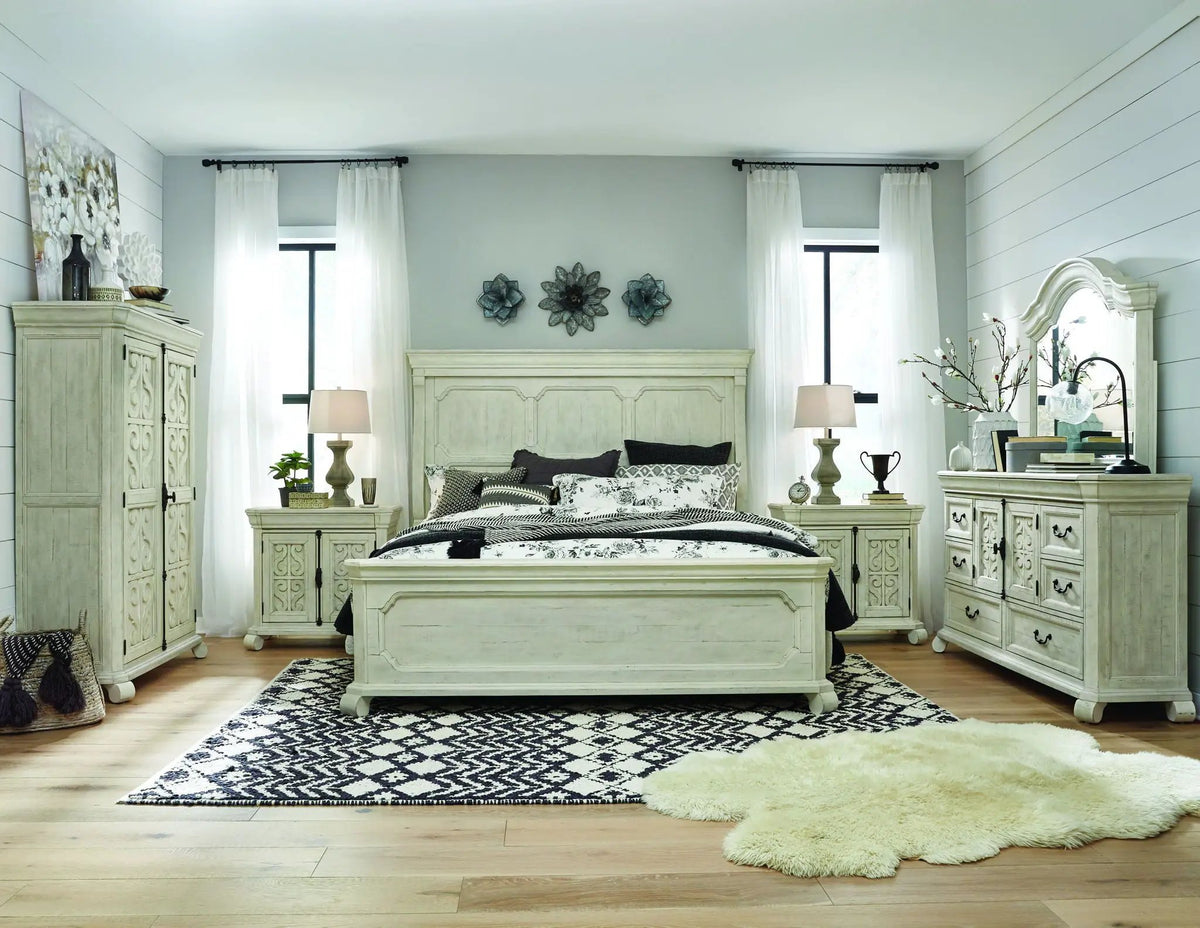 Bronwyn Panel Bed | 90 Inch Length | Signature Bedroom Collection Style | Statement Headboard