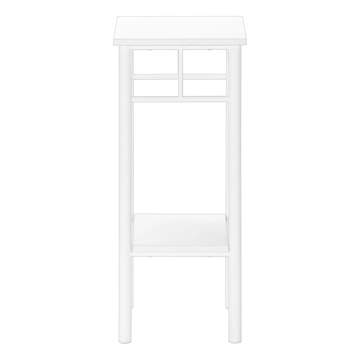 Square Accent Table | 2-Tier Design | Finished On All Sides | 28 Inch Height