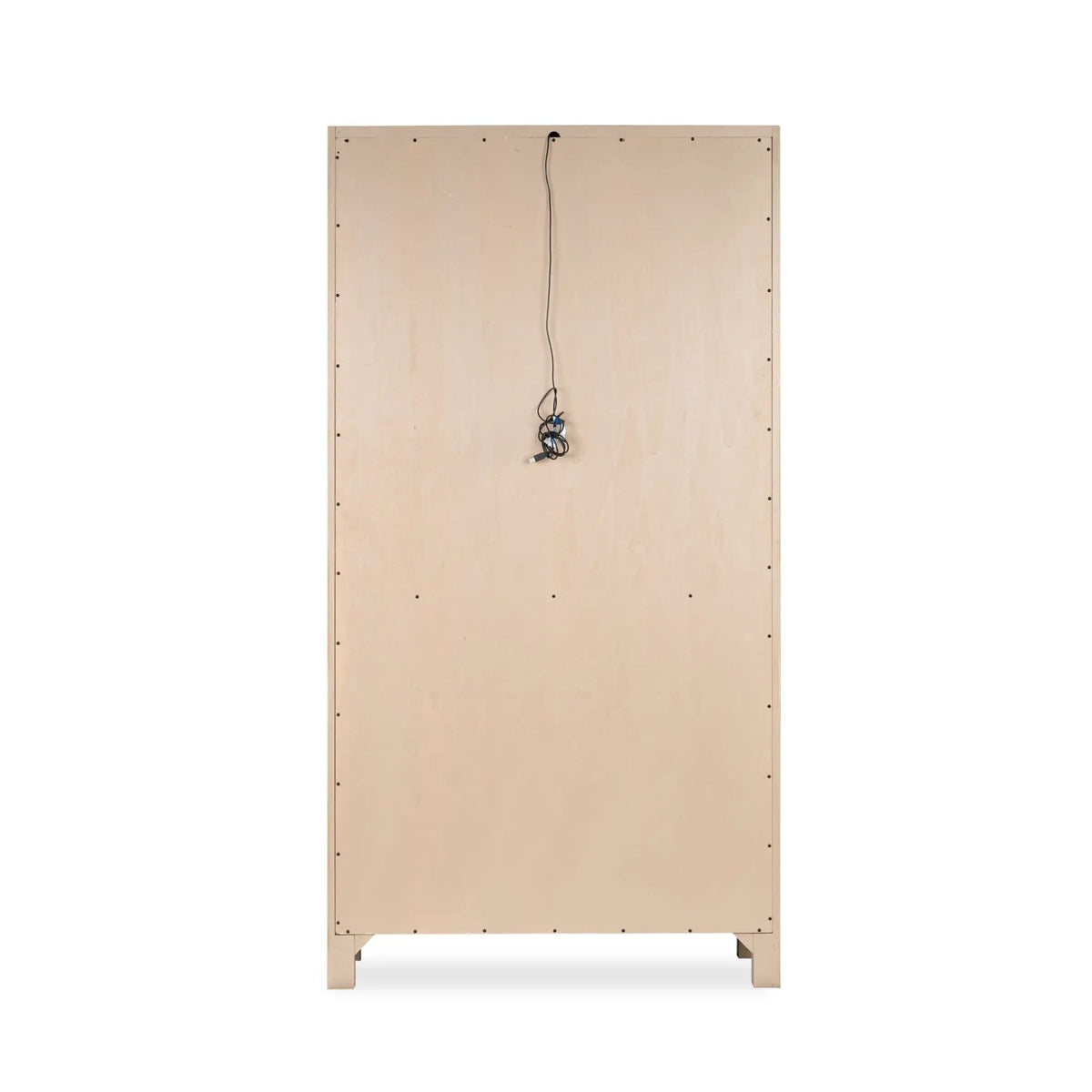 Plum Creek Display Cabinet | 2 Pieces | Oak Veneer & Fabric | Home