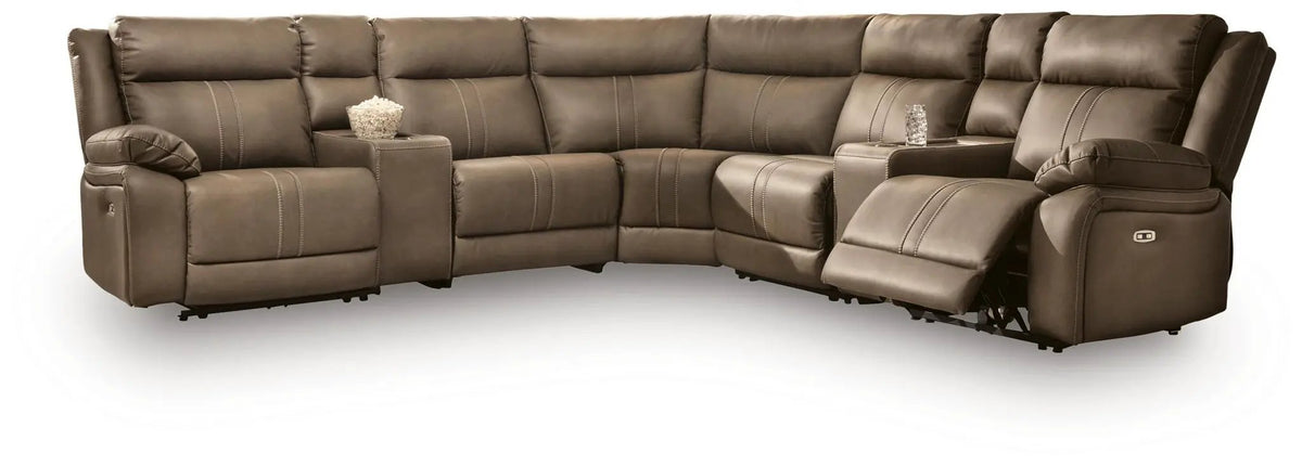 Reclining Sectional | Power Recline | Adjustable Headrests