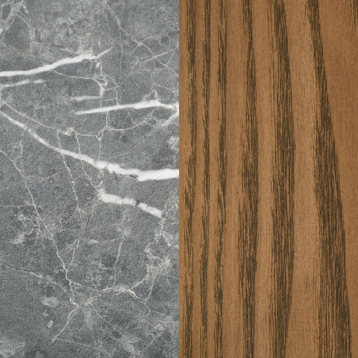 Franklin Round Wood Pedestal Side End Table Grey and | 23.5 x 23.5 x 21.75 in | Engineered Wood & Veneer | Dark Brown