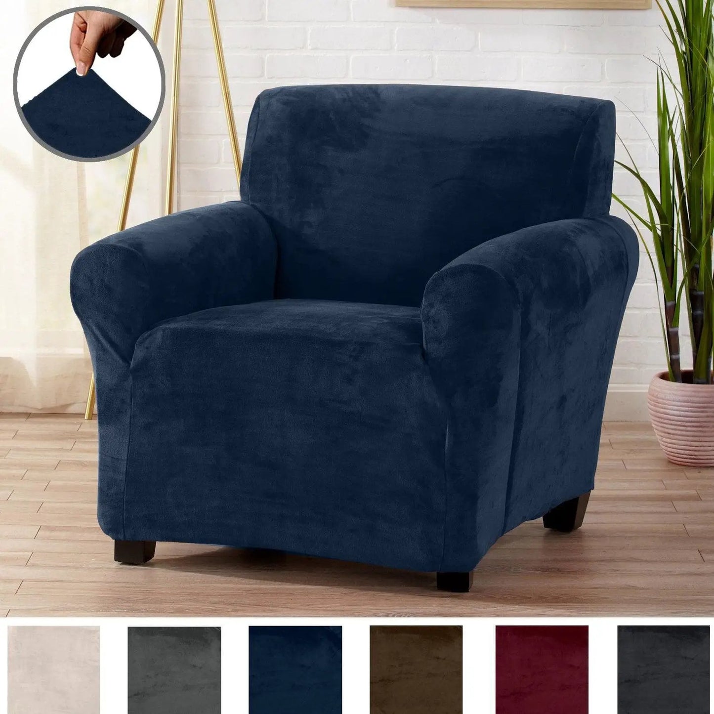Velvet Stretch Slipcover - Gale Collection from PriceLows™