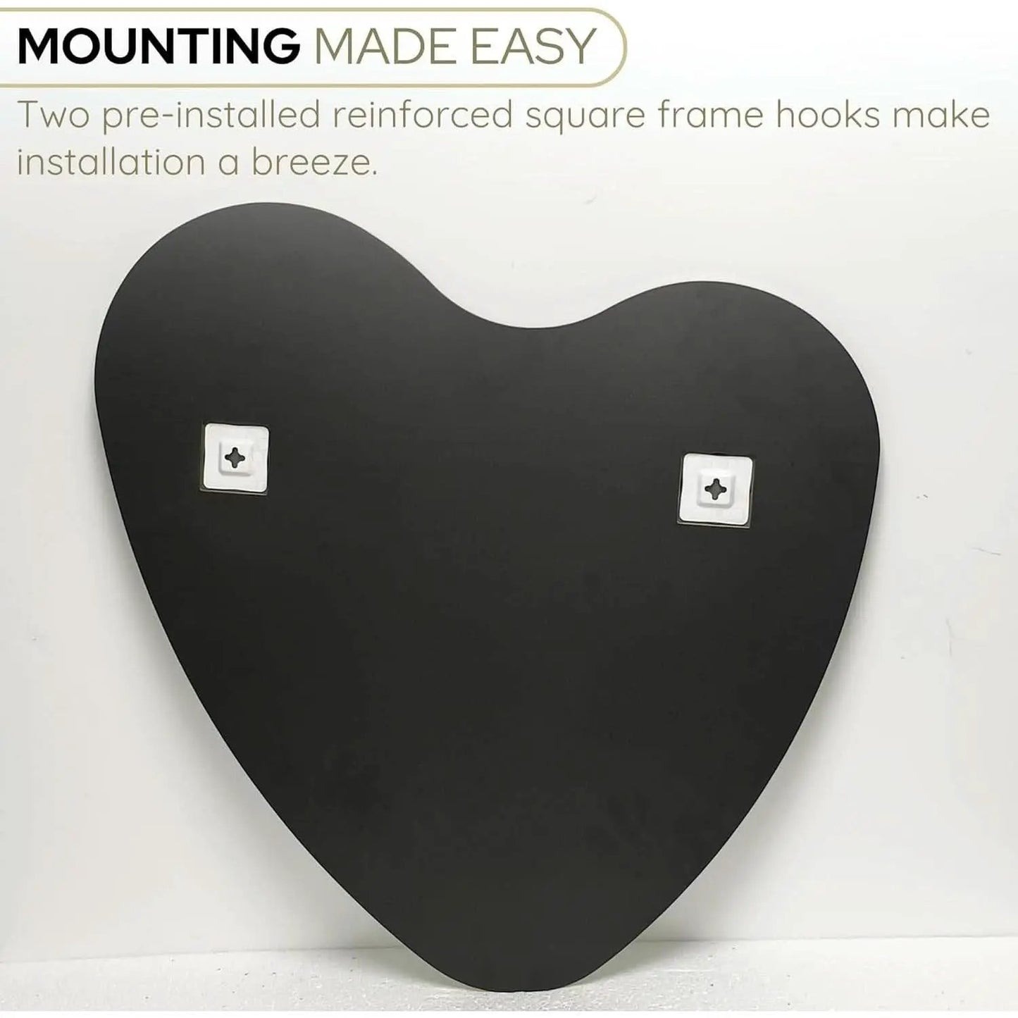 26 Inch Irregular Heart Wall Mirror For Home Decor from PriceLows™