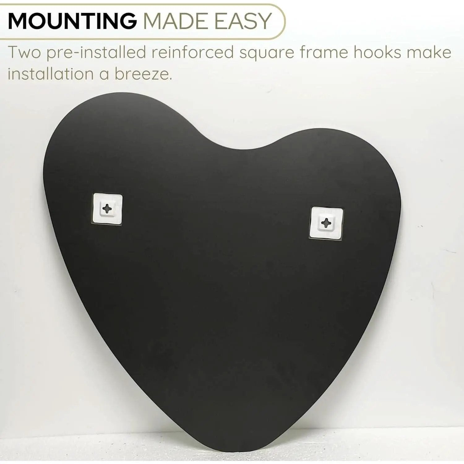 26 Inch Irregular Heart Wall Mirror For Home Decor from PriceLows™