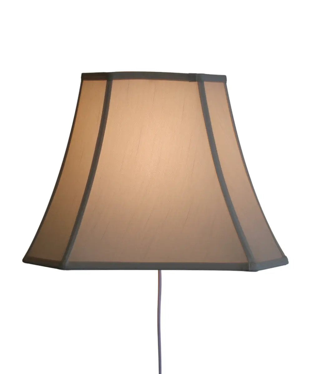 Floating Wall Light | 16 Inch Wide | Plug In | Eggshell Shade