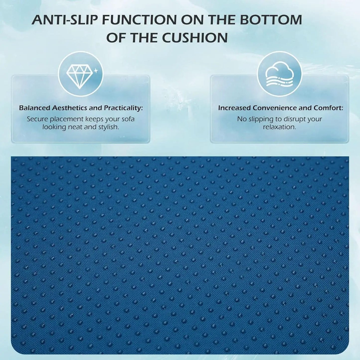 Outdoor Replacement Cushions For 14 Piece Rattan Wicker Set Water Repellent Blue from PriceLows™
